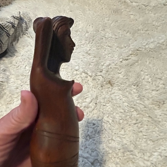 Hawaii Vintage Hand Carved Wooden Nude Woman Lady Nutcracker Folk Art Carving - Picture 9 of 15